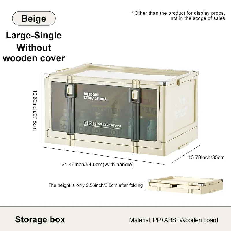 Boîte de rangement pliable UFORU avec couvercle, organisateur de coffre épaissi pour la maison et la voiture, idéal pour le camping et les pique-niques 7