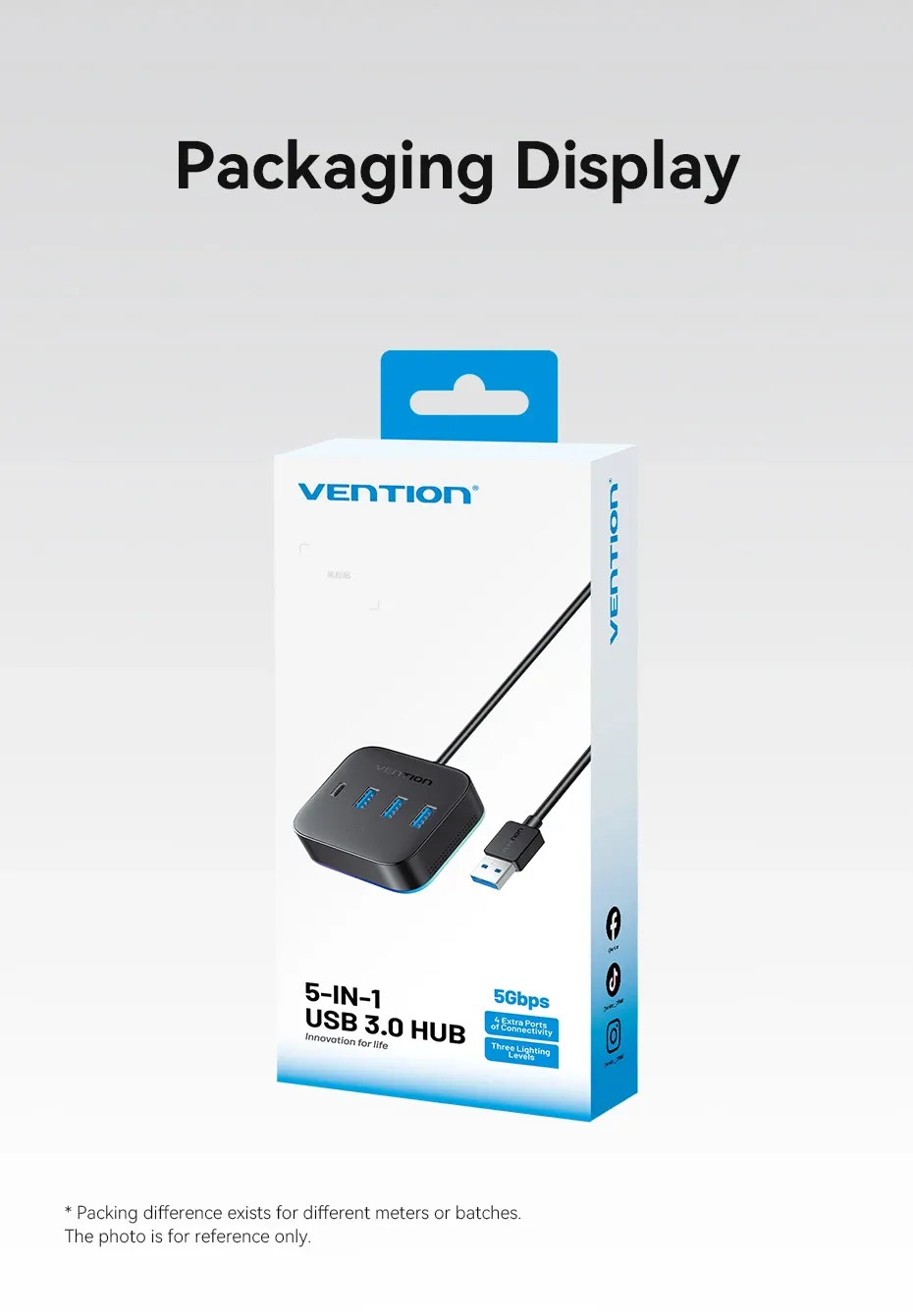 Vention hub USB vue complémentaire