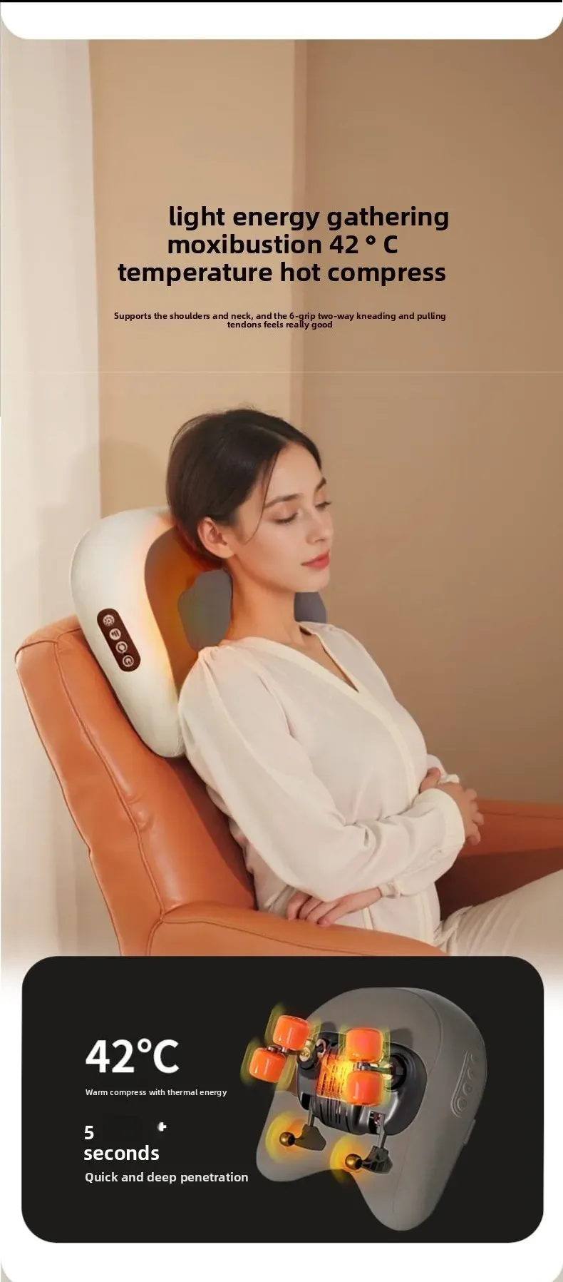 Oreiller masseur, mise en scène