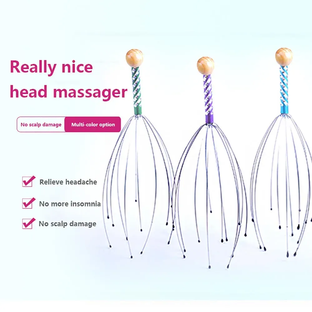 Masseur de tête pieuvre, finition
