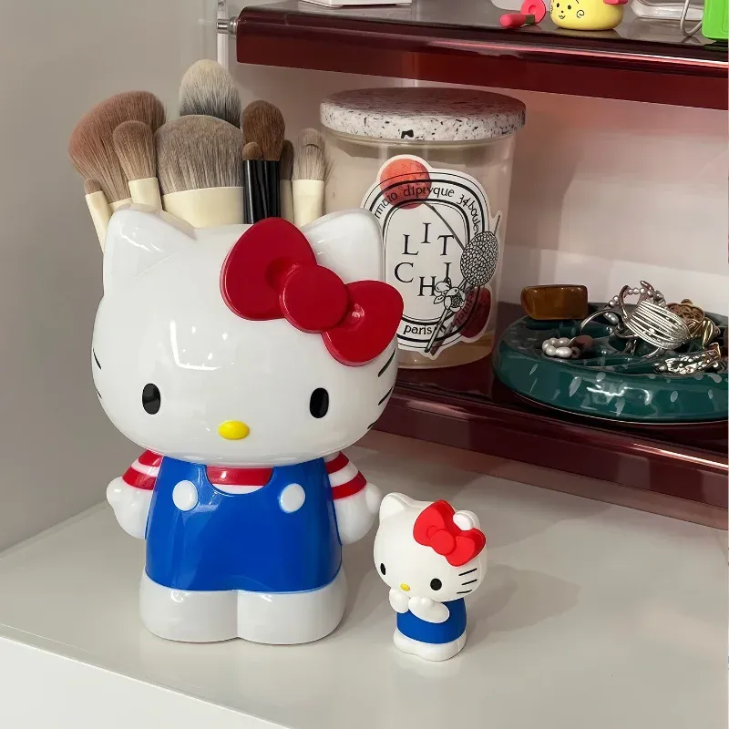Figurines Hello Kitty et My Melody avec porte-stylos et organisateur de pinceaux de maquillage pour bureau 6