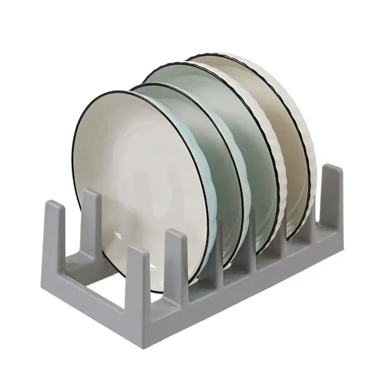 Étagère suspendue multifonctionnelle peu encombrante, support pour couvercles de casseroles et égouttoir à vaisselle en plastique robuste, sans assemblage 3