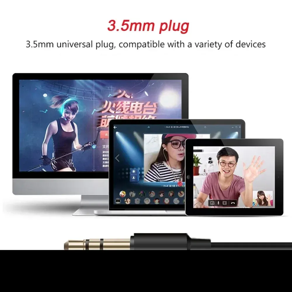 Micro de studio USB noir sur un bureau