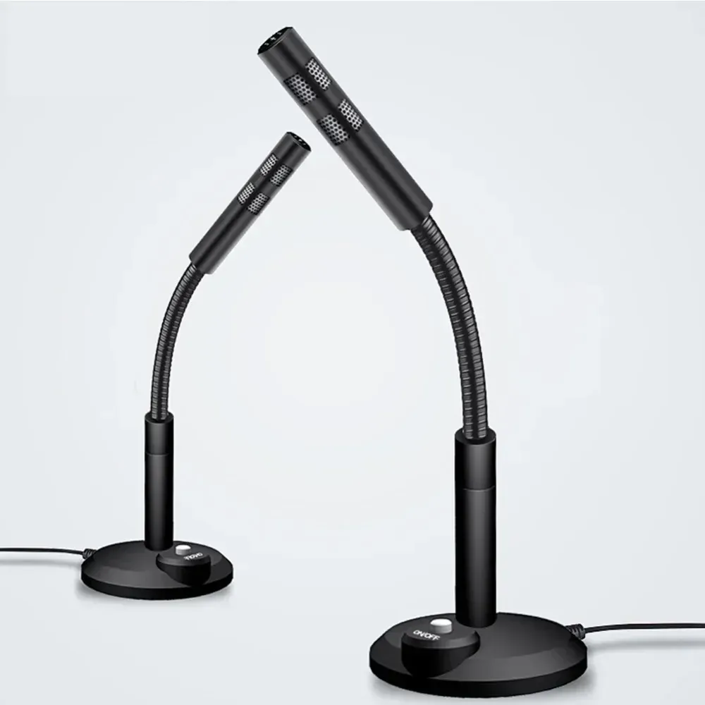 Micro de studio USB noir, mise en situation