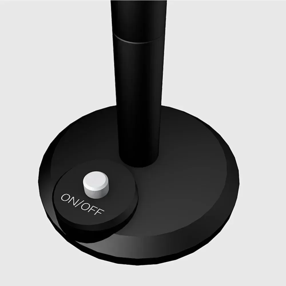Micro de studio USB noir, interrupteur marche/arrêt