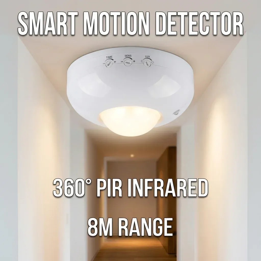 Mini veilleuse LED à détecteur de mouvement PIR, activation automatique, 220 V 2
