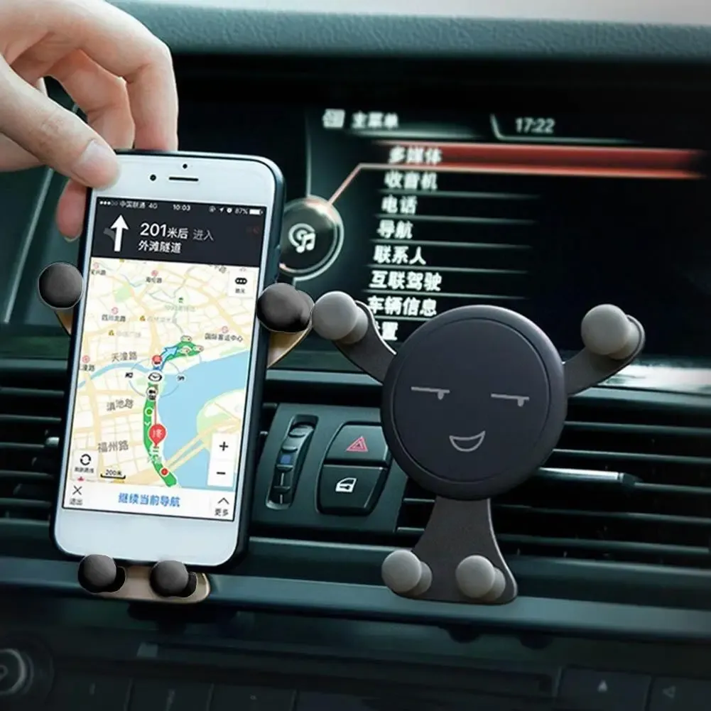 Support de téléphone pour voiture, mise en situation