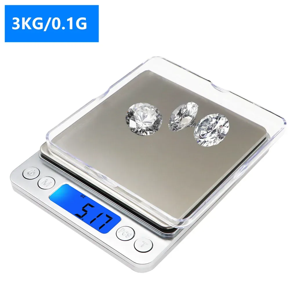 Balance numérique portable mini 500 g, précision 0,01 g / 3 kg, 0,1 g, écran LCD, pour cuisine et bijoux 8