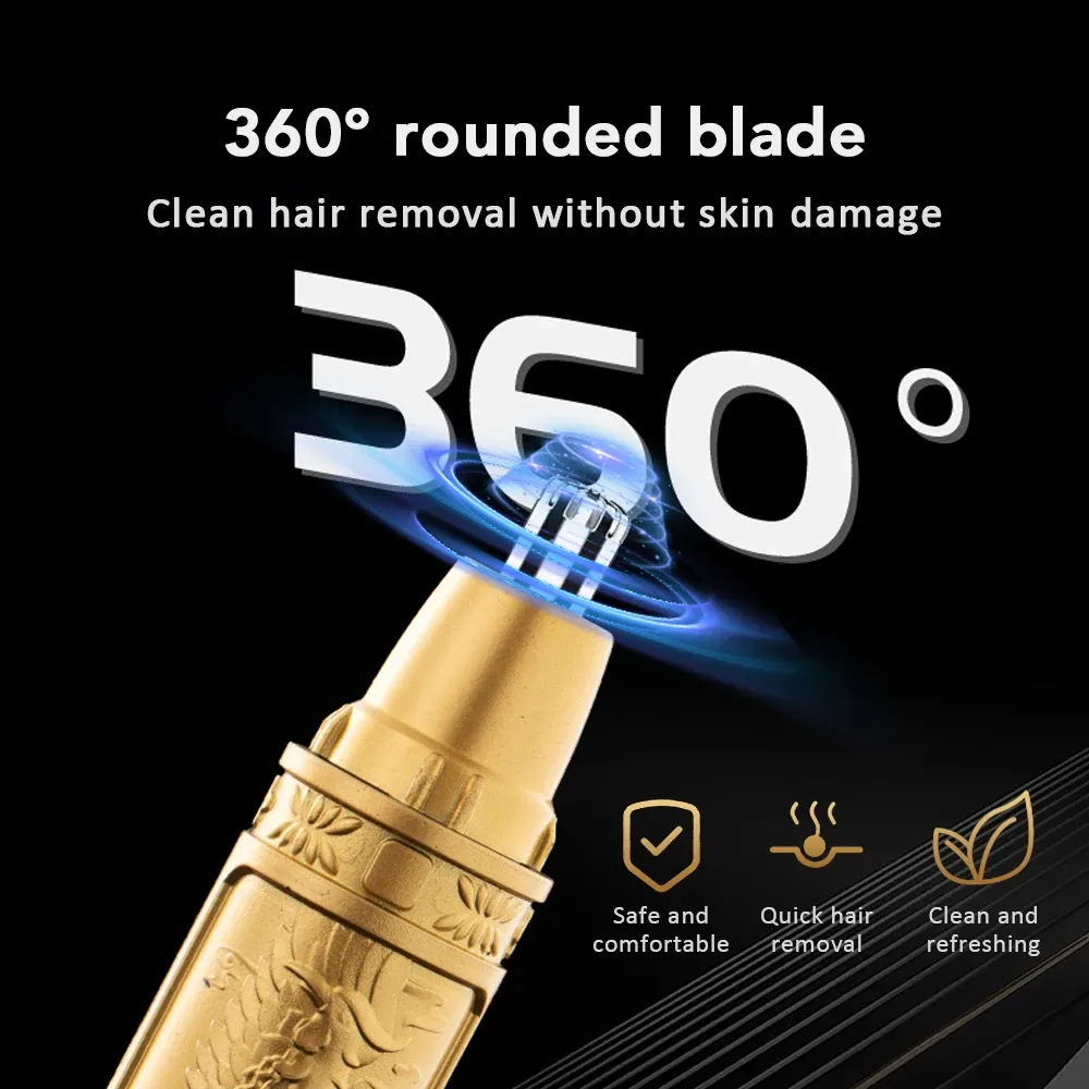 Tondeuse électrique pour le nez et le corps, mixte, rasoir pour le cou et les sourcils, kit de nettoyage pour rasoir 2