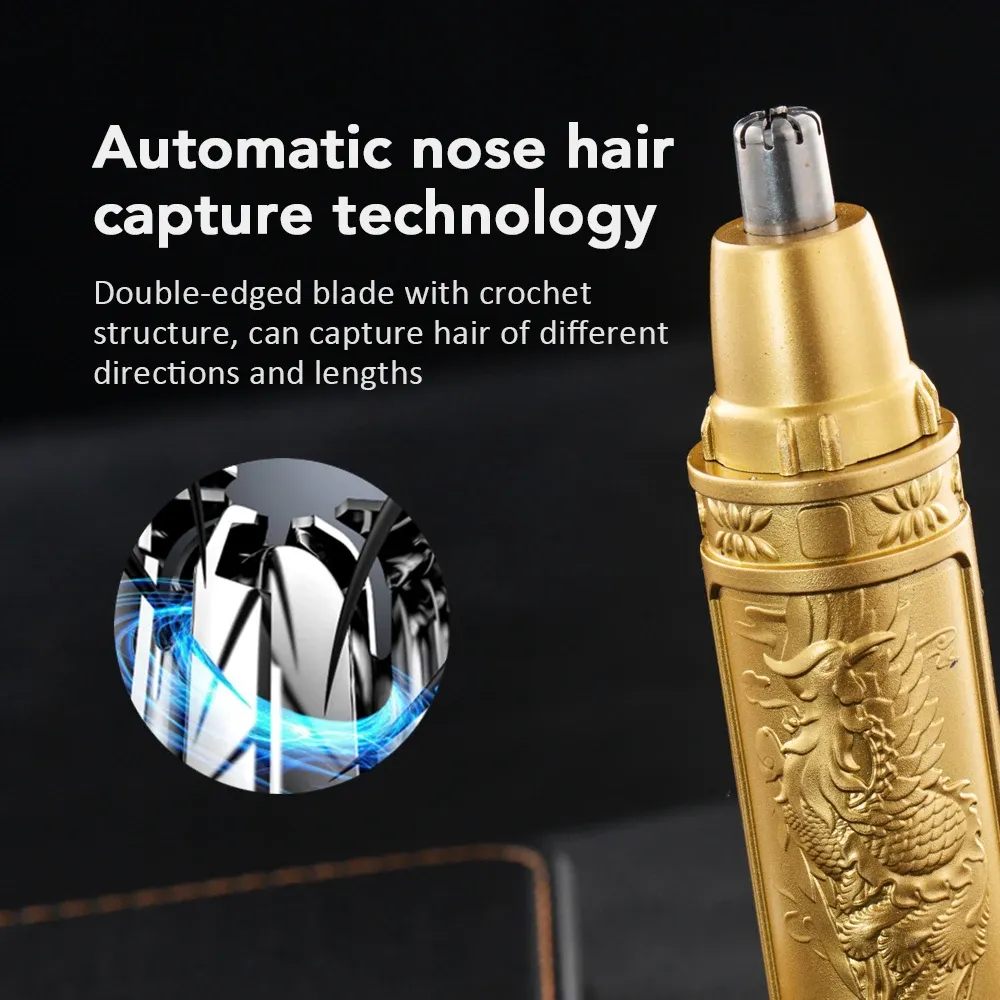 Tondeuse électrique pour le nez et le corps, mixte, rasoir pour le cou et les sourcils, kit de nettoyage pour rasoir 5