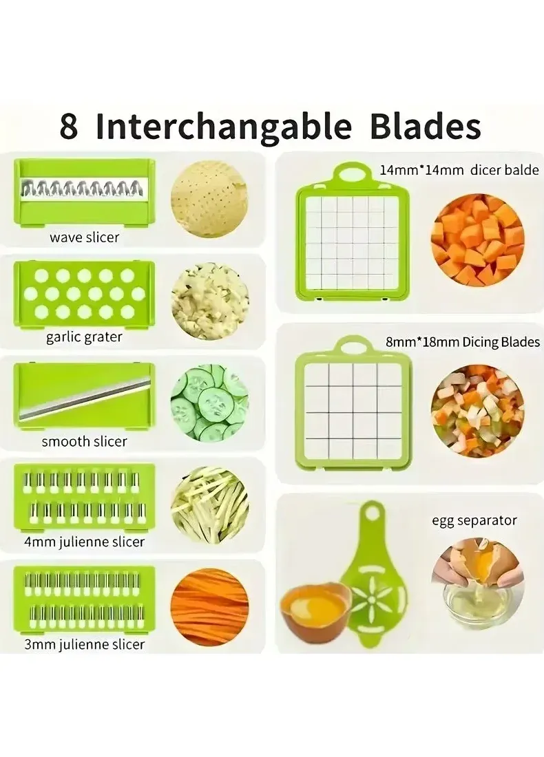 Hachoir alimentaire 5 en 1 avec ses accessoires