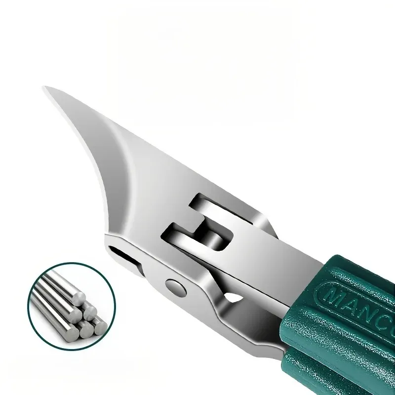Ensemble de coupe-ongles à bord incliné, anti-éclaboussures, bec d'aigle, coupe-ongles obliques pour ongles incarnés, outils de manucure professionnels 2