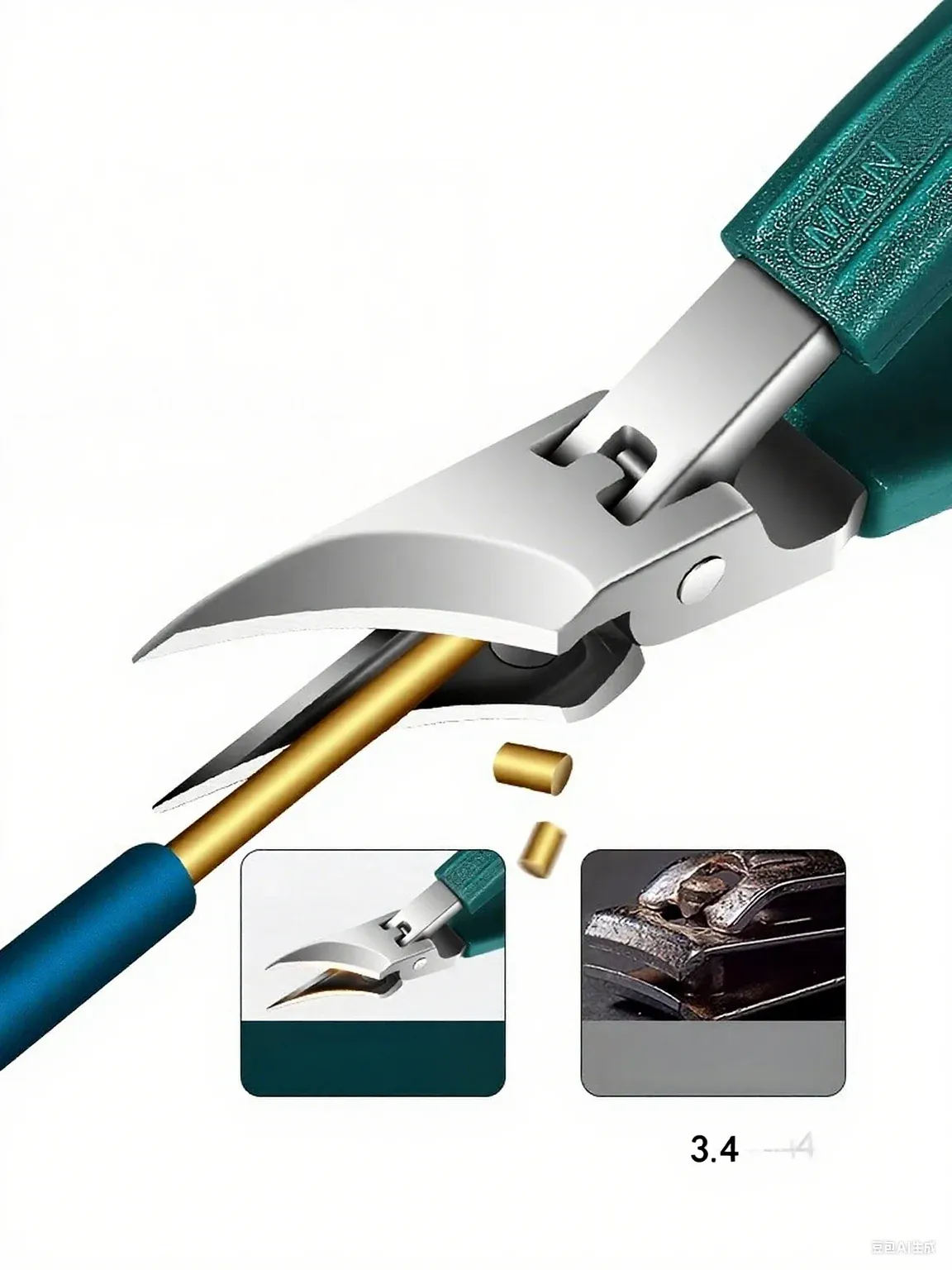 Coupe-ongles en situation d'utilisation