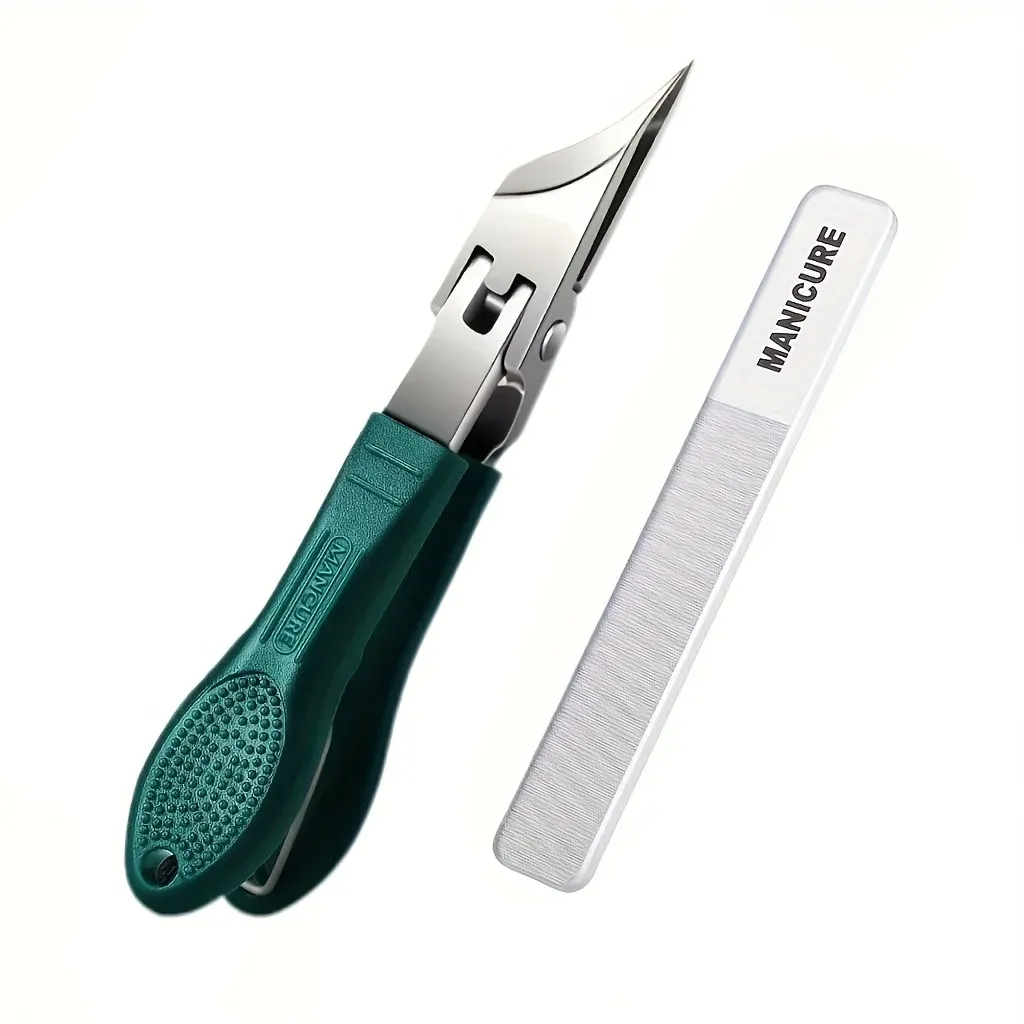 Ensemble de coupe-ongles à bord incliné, anti-éclaboussures, bec d'aigle, coupe-ongles obliques pour ongles incarnés, outils de manucure professionnels 7