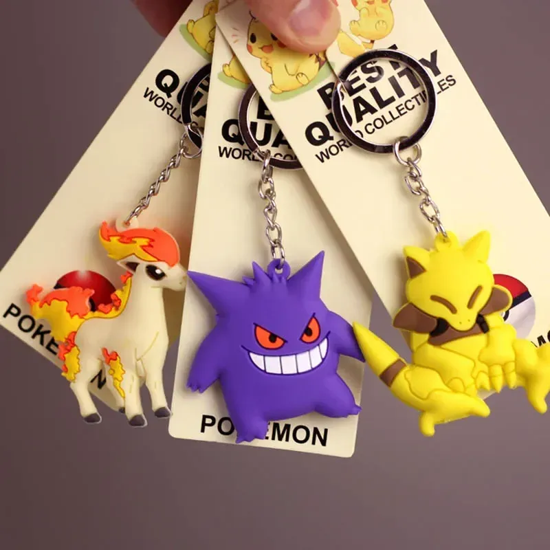 Porte-clés figurine d'action anime kawaii, pendentif pour sac ou voiture 3