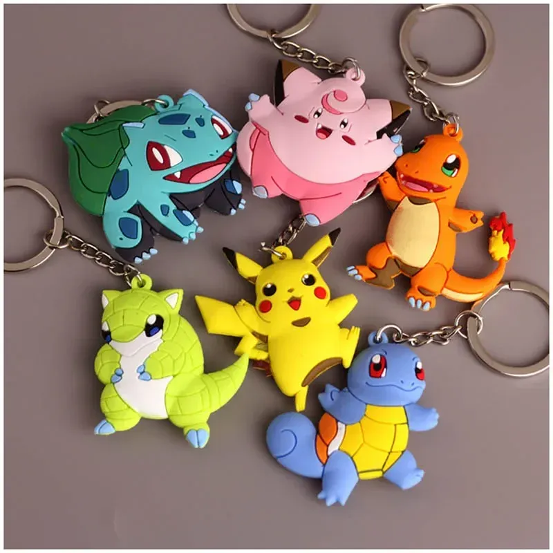 Porte-clés figurine anime kawaii, détail des couleurs