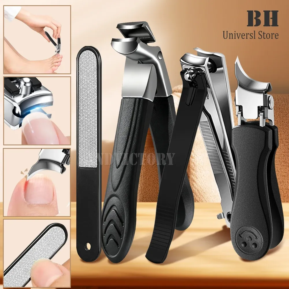 Coupe-ongles épais pour ongles incarnés, ensemble de 2 ou 4 pièces, outils professionnels de pédicure et manucure
