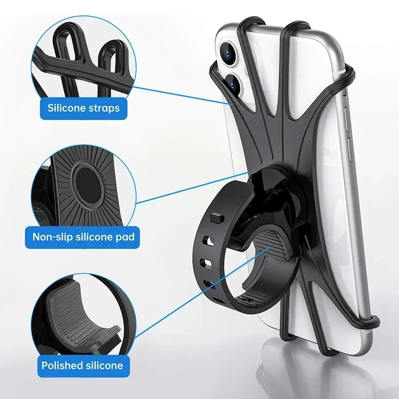 Support de téléphone pour vélo et moto, compatible iPhone, Samsung et Xiaomi 2