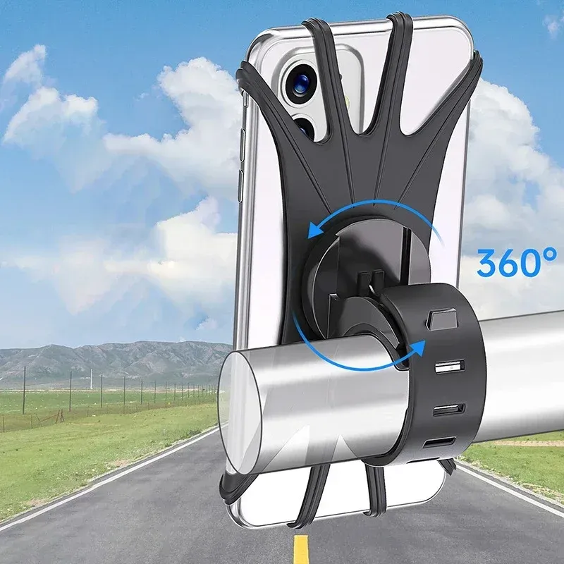 Support de téléphone pour vélo et moto, compatible iPhone, Samsung et Xiaomi 3