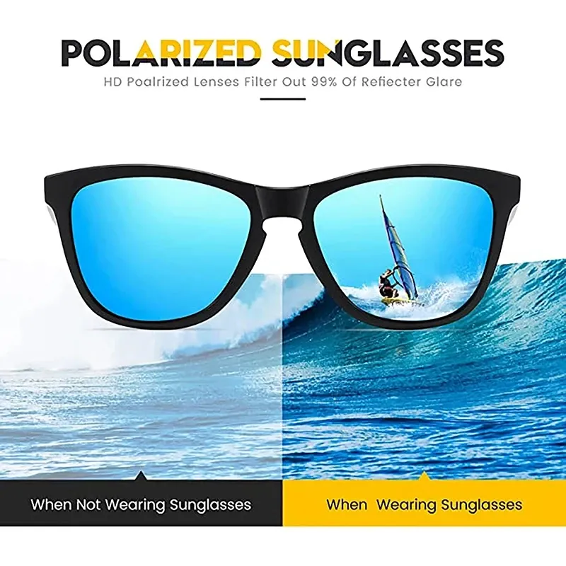 Lunettes de soleil polarisées rétro pour hommes et femmes, protection UV400 2