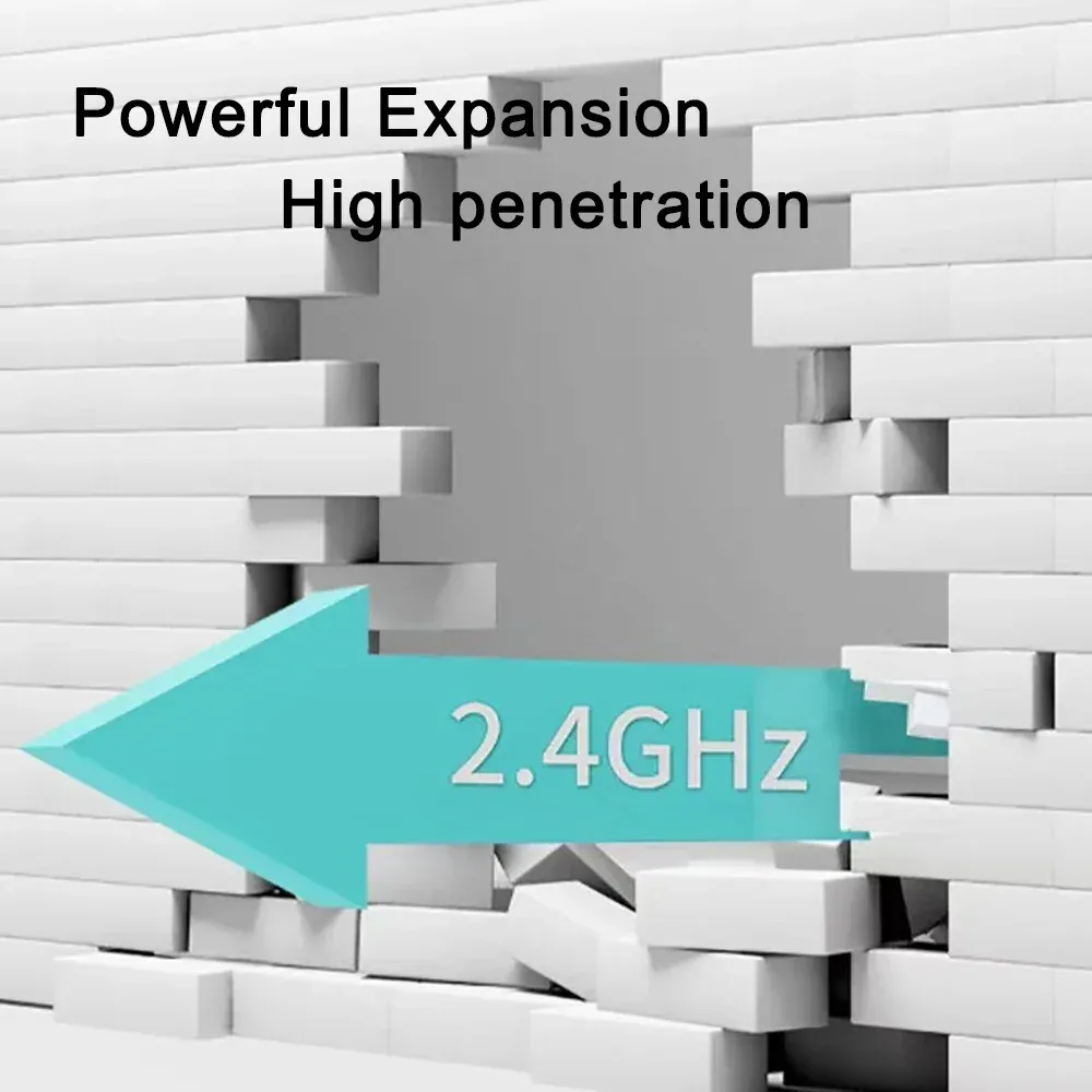 Répéteur WiFi 1200 Mbps double bande 2,4 GHz / 5 GHz, amplificateur de signal longue portée 3