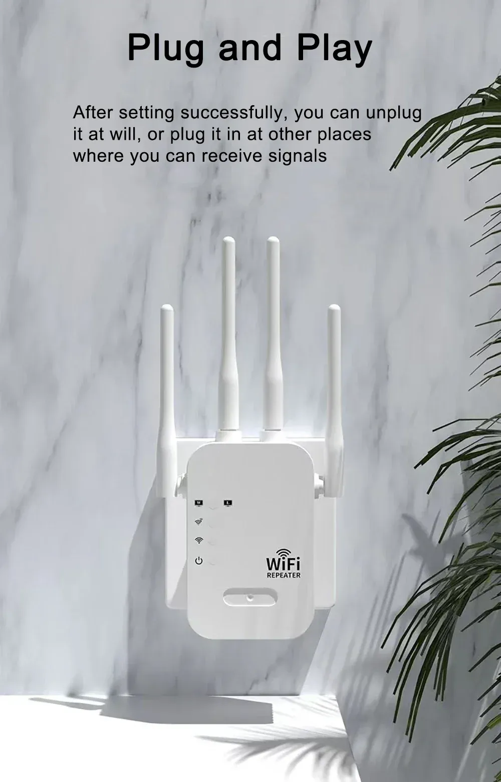 Répéteur Wi-Fi dans un espace de vie