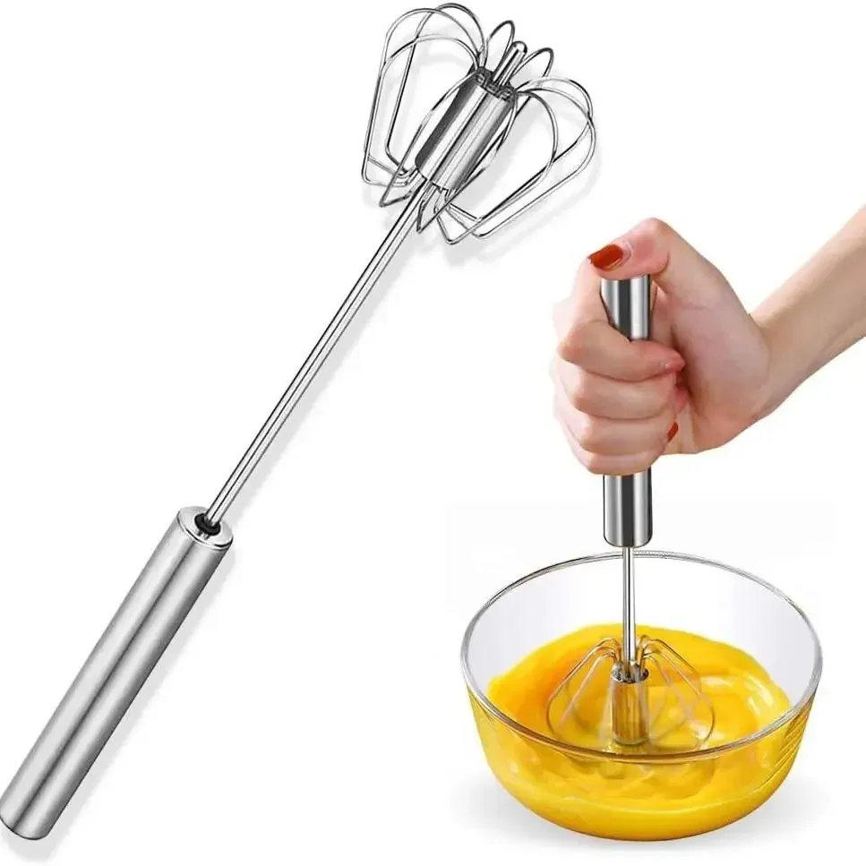 Batteur à œufs semi-automatique en acier inoxydable pour la pâtisserie - Image 1