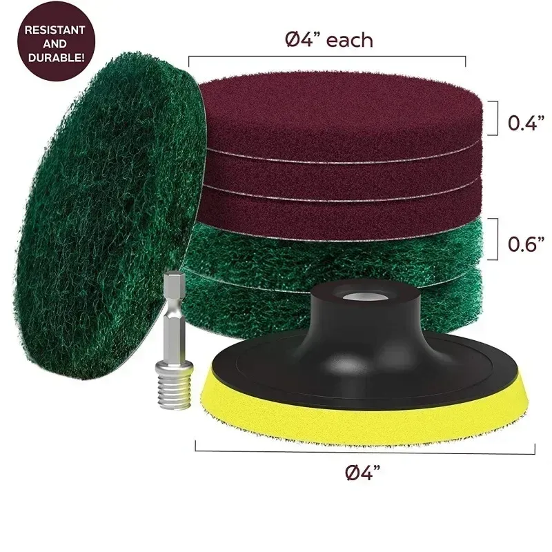 Kit de brosses de nettoyage électriques pour carrelage, voiture, salle de bains et cuisine 3