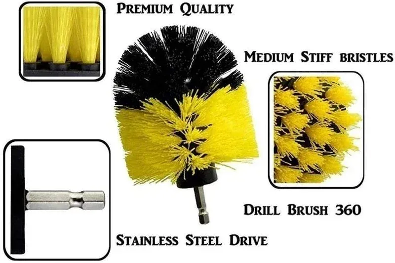 Nettoyage de douche avec brosse électrique