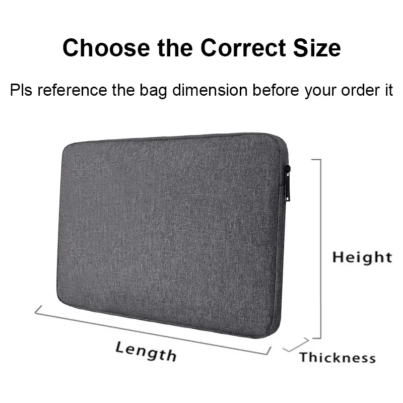 Housse de protection étanche pour ordinateur portable 11 à 15,6 pouces, compatible MacBook, Huawei, Xiaomi, HP, Dell et Lenovo 5