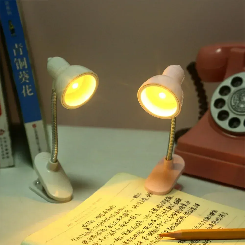 Mini lampe de lecture LED à pince, veilleuse pour livres 2
