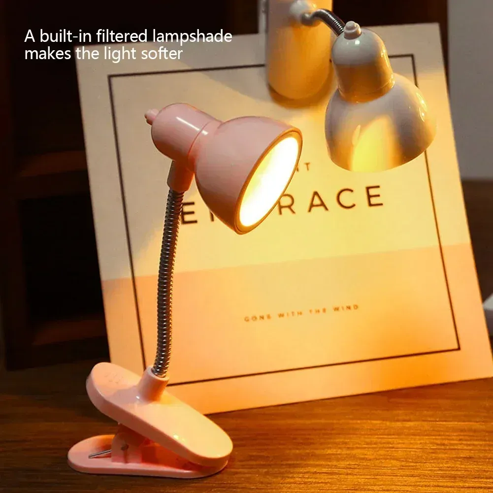Mini lampe de lecture LED à pince, veilleuse pour livres 5
