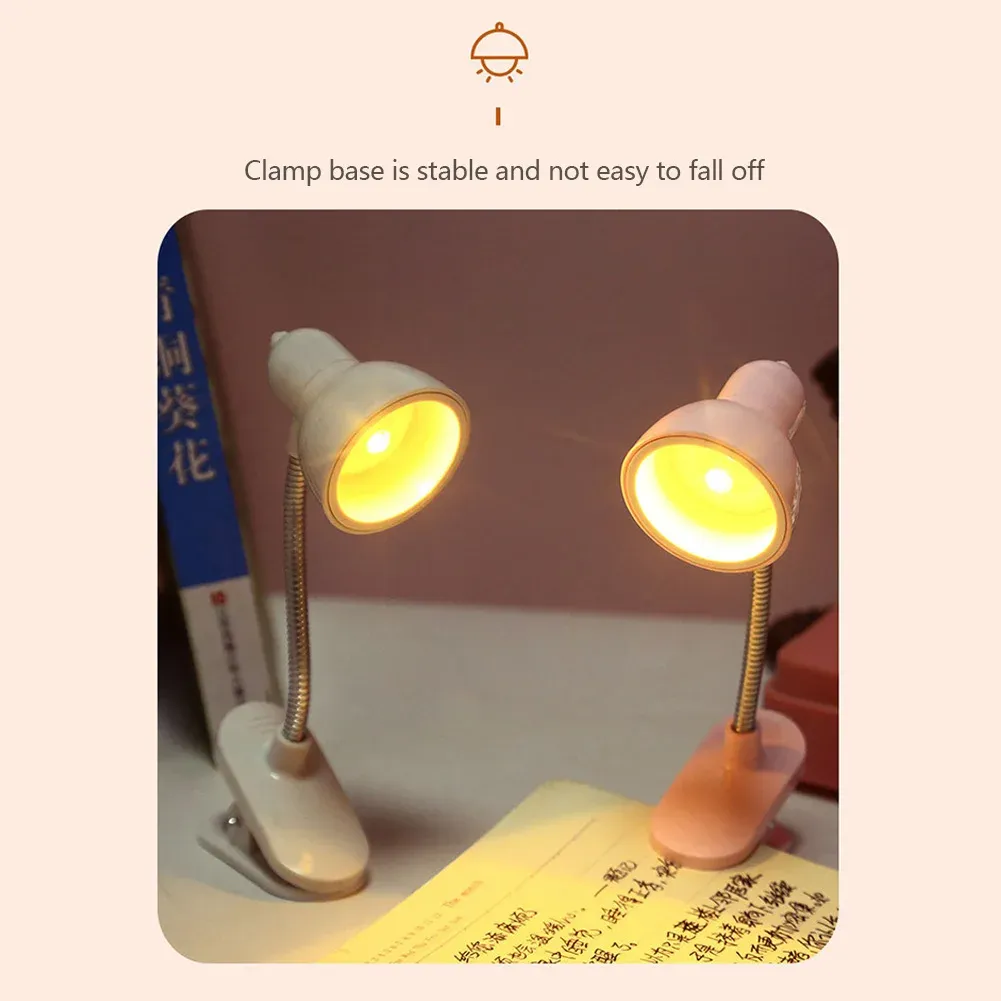 Mini lampe de lecture à pince LED