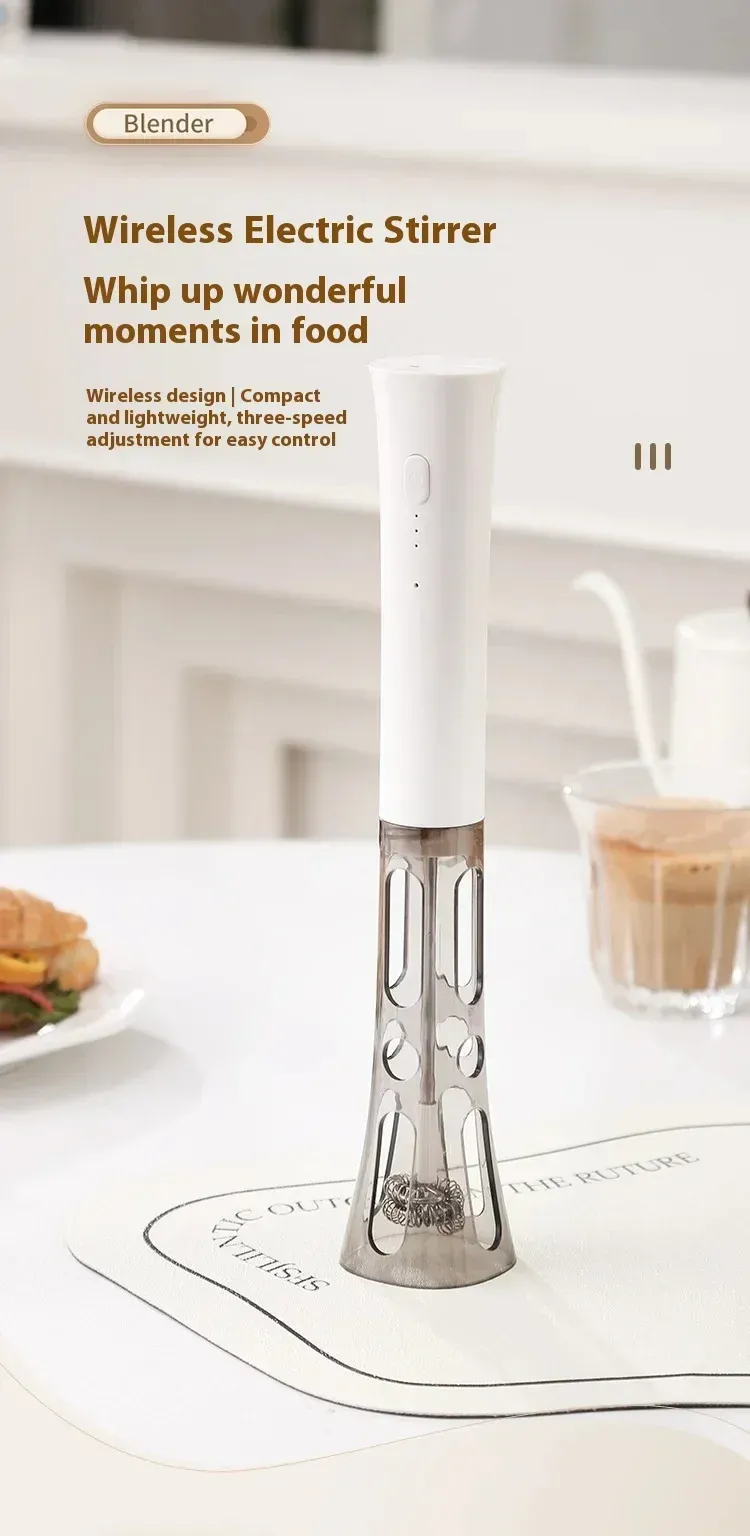 Fouet à œufs électrique portatif rechargeable