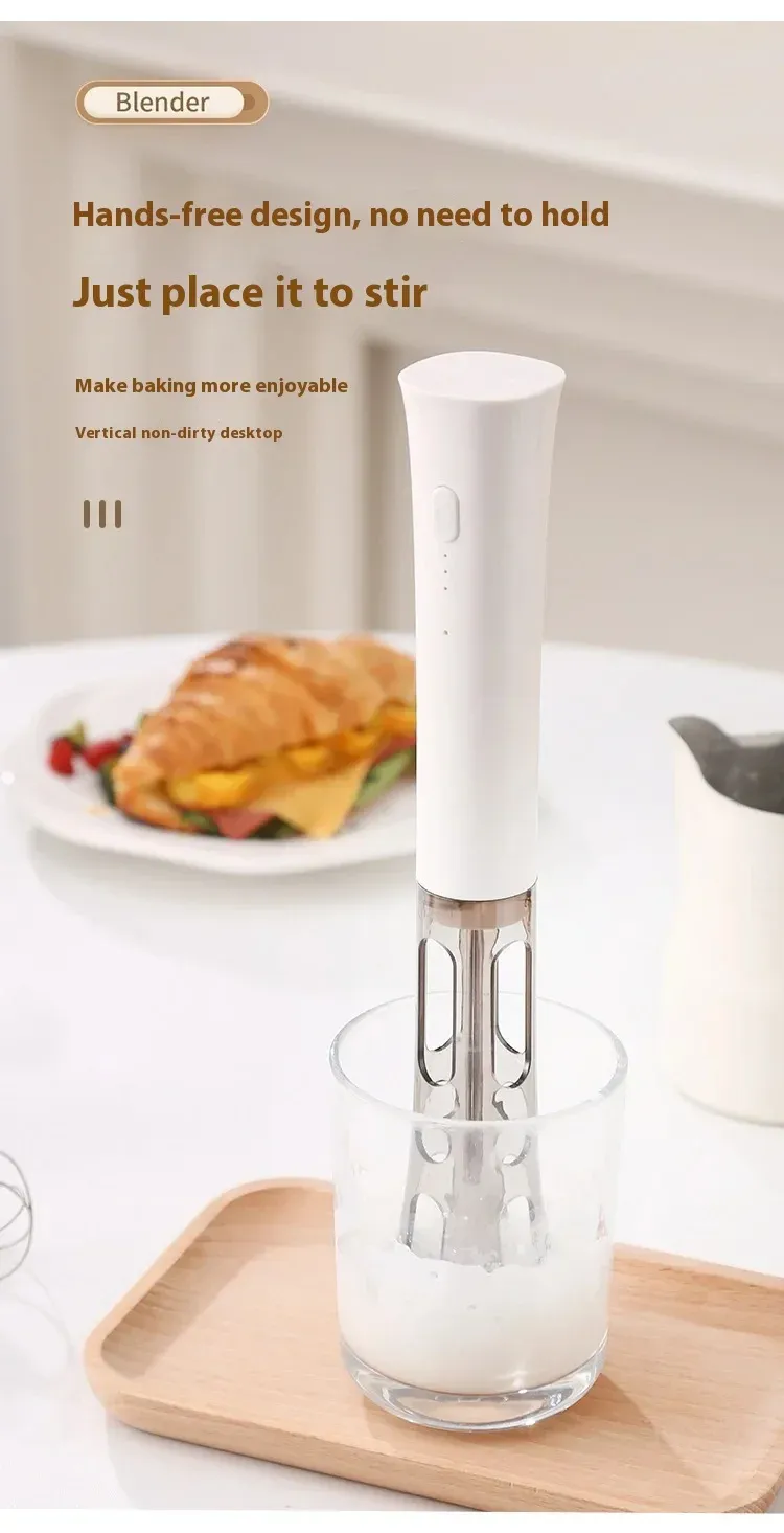 Fouet à œufs électrique portatif rechargeable