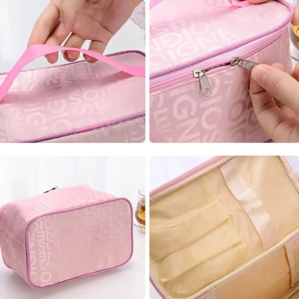 Organisateur de maquillage étanche à grande capacité, pour voyage et maison 5