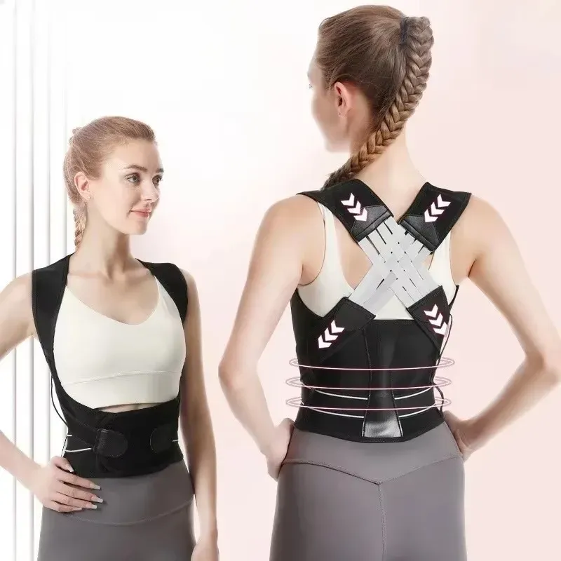 Ceinture de posture pour le dos femmes et hommes, correcteur de posture des épaules, support lombaire, ceinture de gymnastique Pilates, lisseur de dos, silhouette 2