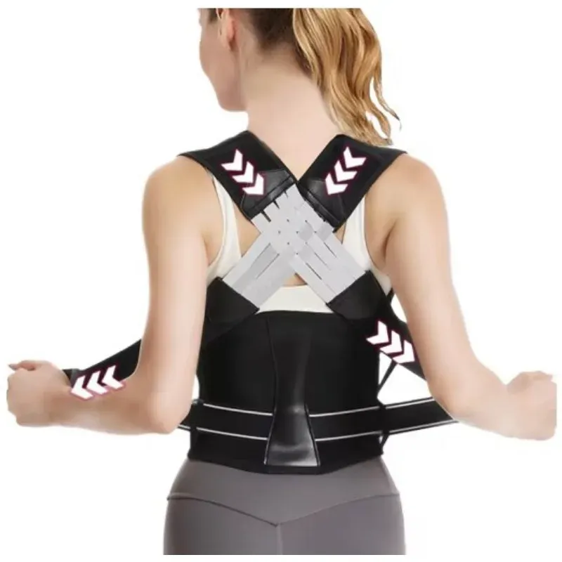 Ceinture de posture pour le dos femmes et hommes, correcteur de posture des épaules, support lombaire, ceinture de gymnastique Pilates, lisseur de dos, silhouette - Image 1
