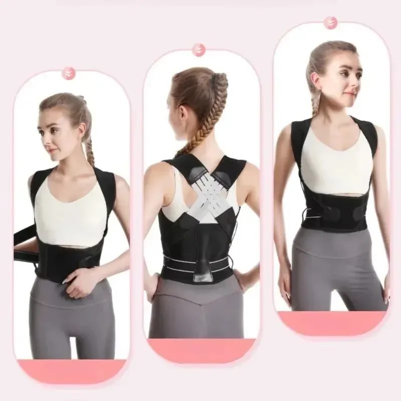 Ceinture de posture pour le dos femmes et hommes, correcteur de posture des épaules, support lombaire, ceinture de gymnastique Pilates, lisseur de dos, silhouette 3