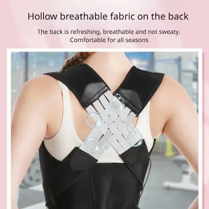 Ceinture de posture pour le dos femmes et hommes, correcteur de posture des épaules, support lombaire, ceinture de gymnastique Pilates, lisseur de dos, silhouette 4