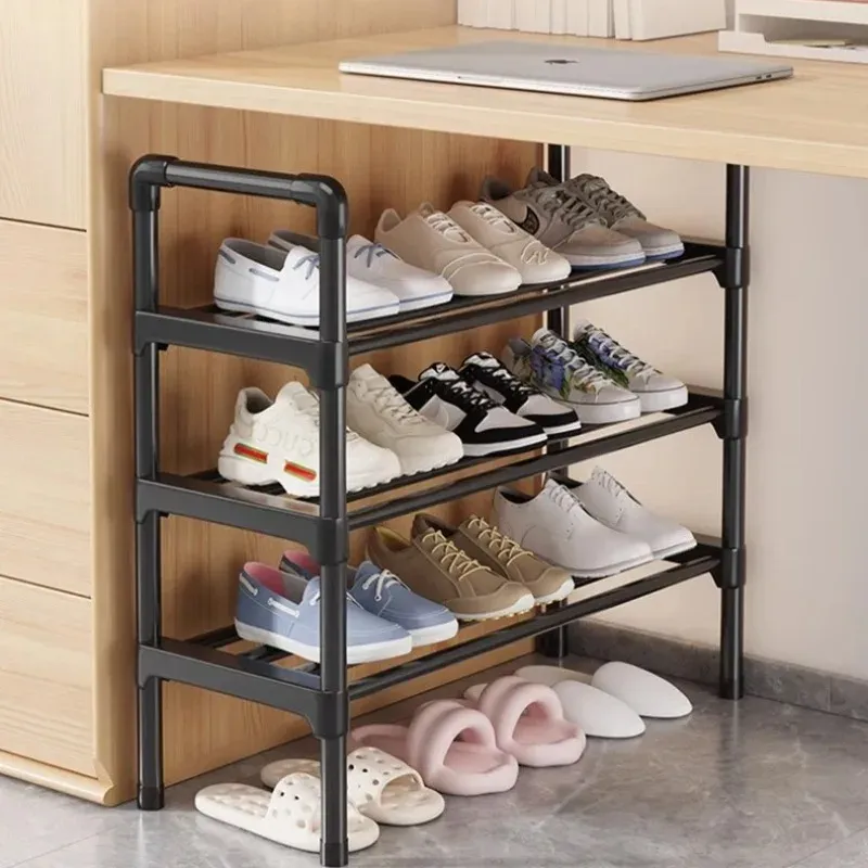 Étagère à chaussures en métal multiniveaux, grande capacité, pour entrée, placard, garage ou salon 5