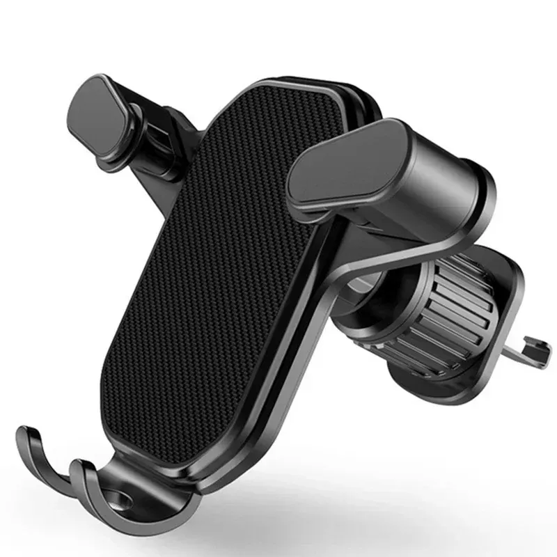 Support de téléphone pour voiture à clip de ventilation, à gravité, compatible iPhone 12 à 15 et Xiaomi