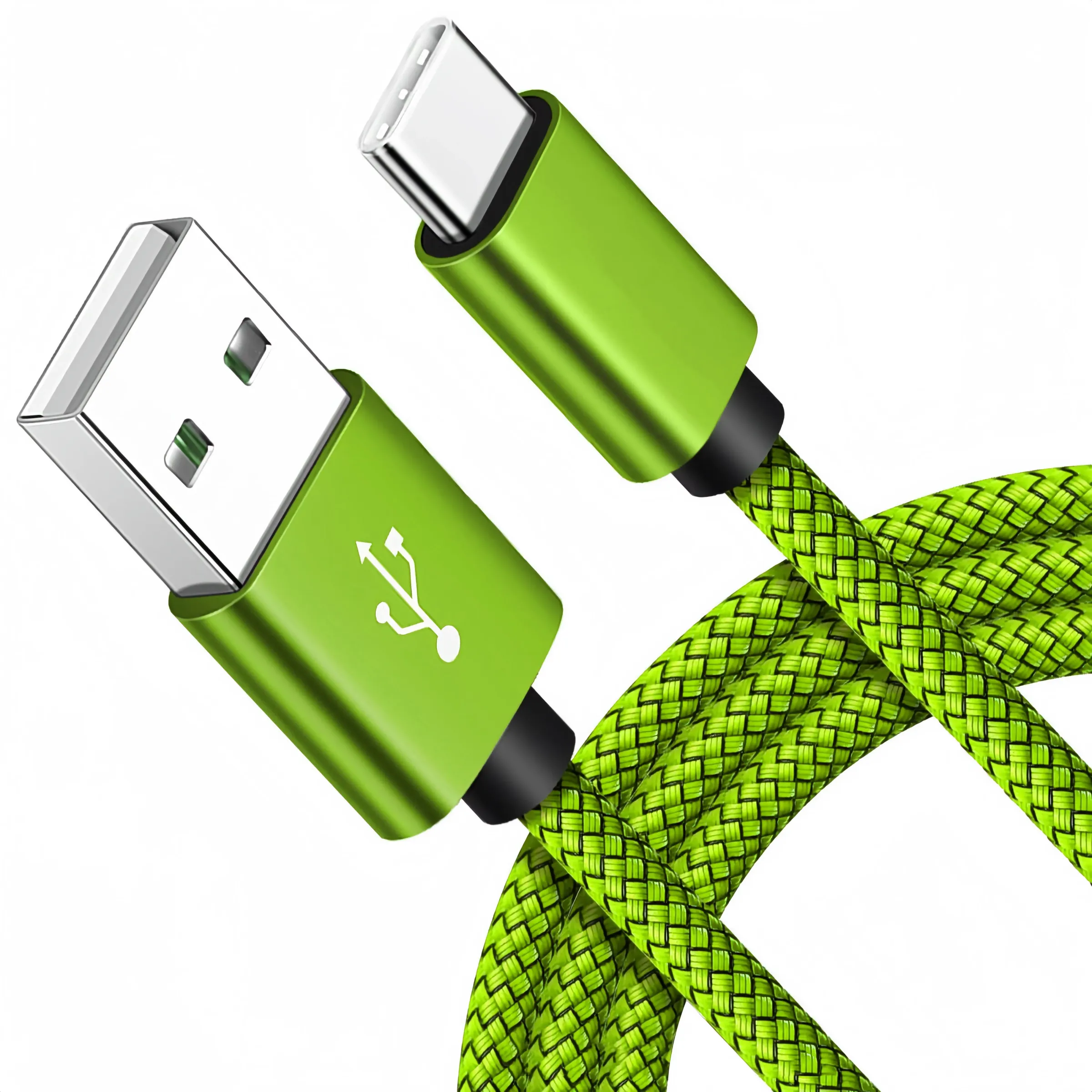Câble USB-A vers USB-C tressé en nylon, charge rapide et transfert de données haute vitesse, compatible Samsung, Huawei et Android 14