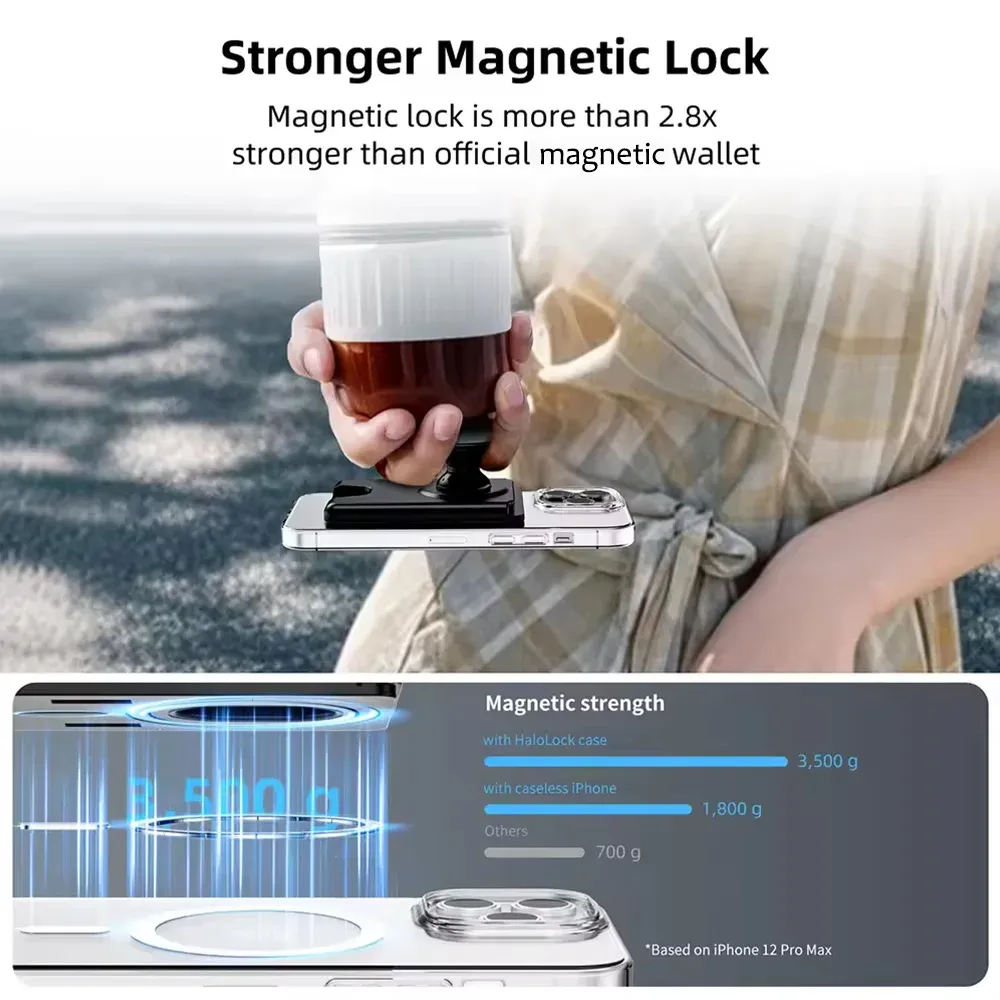 Porte-cartes magnétique pour téléphone, fixation