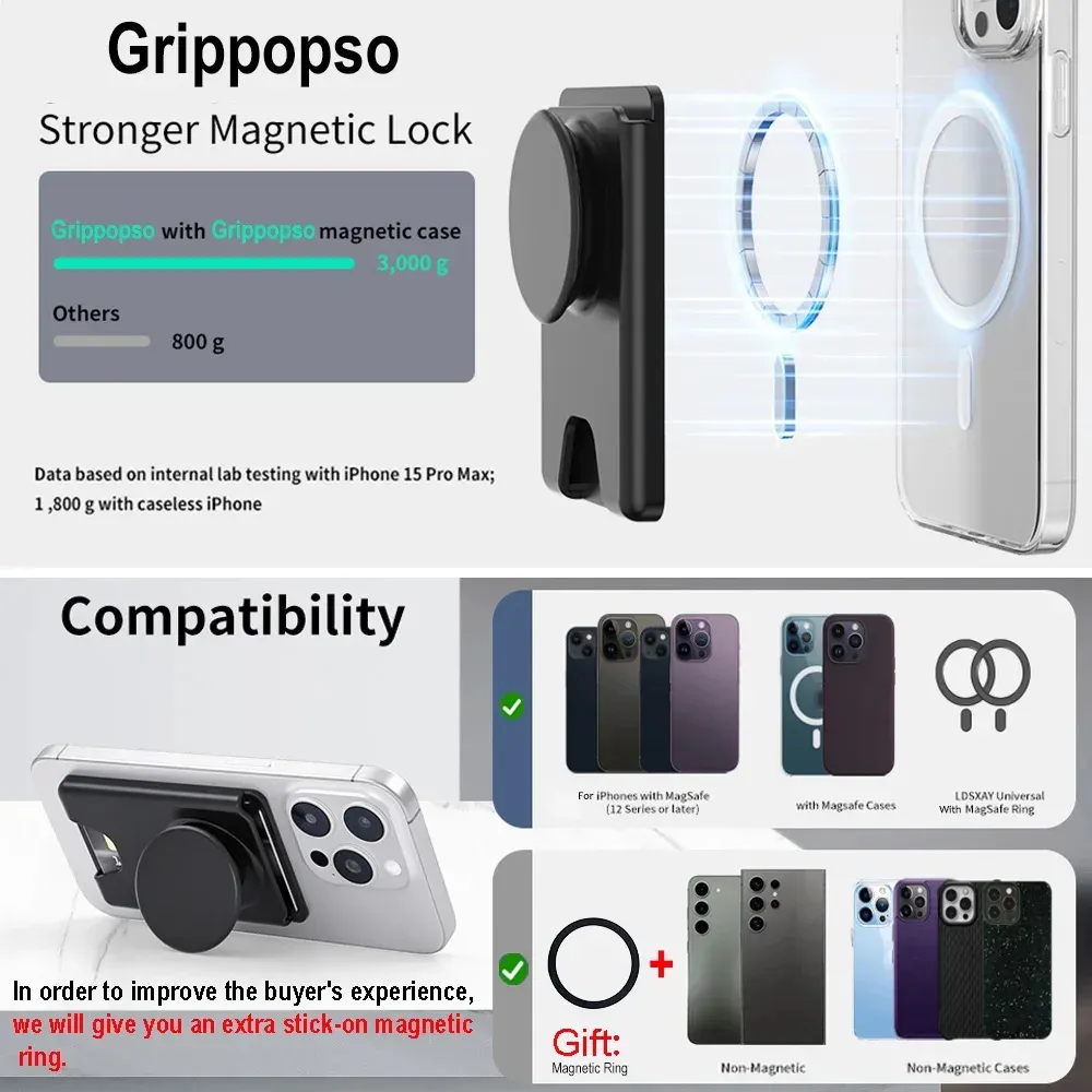 Porte-cartes magnétique pour téléphone, rangement des cartes