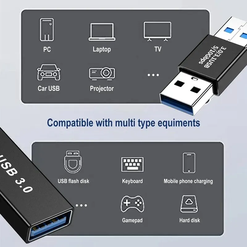 Adaptateur USB-C OTG universel, usage nomade