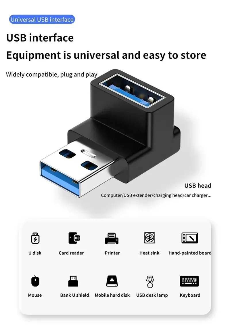 Adaptateur USB-C OTG universel, détail du design