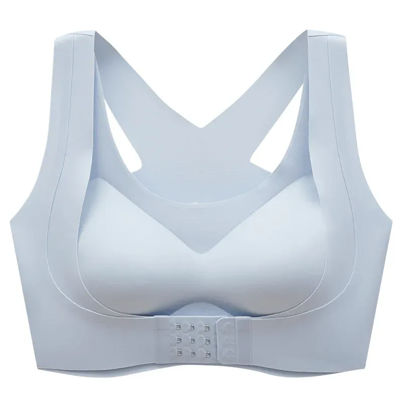 Soutien-gorge correcteur de posture sans couture, push-up, pour femme - Image 1
