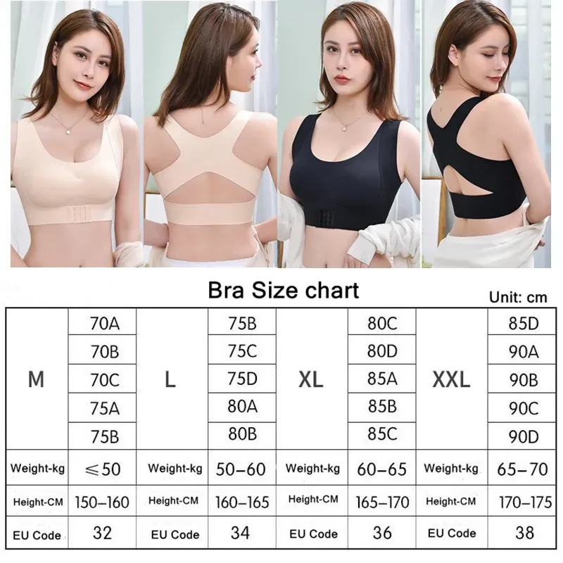 Soutien-gorge correcteur de posture sans couture, push-up, pour femme 6