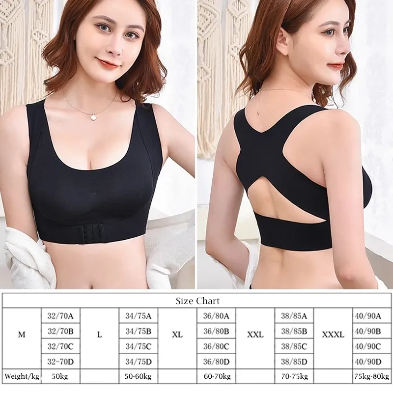 Soutien-gorge correcteur de posture, vue de face